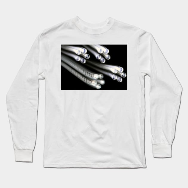 Binary code, conceptual artwork (C016/7927) Long Sleeve T-Shirt by SciencePhoto